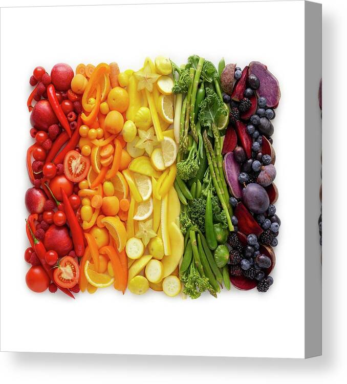Close Up Canvas Print featuring the photograph Colourful Fresh Produce #4 by Science Photo Library