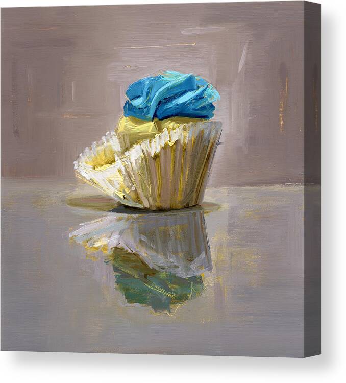 Cupcake Canvas Print featuring the painting Untitled #374 by Chris N Rohrbach