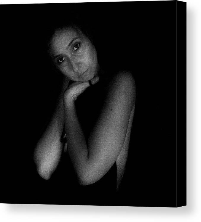 Model Canvas Print featuring the photograph Claudia #45 by Gabriele Zucchella