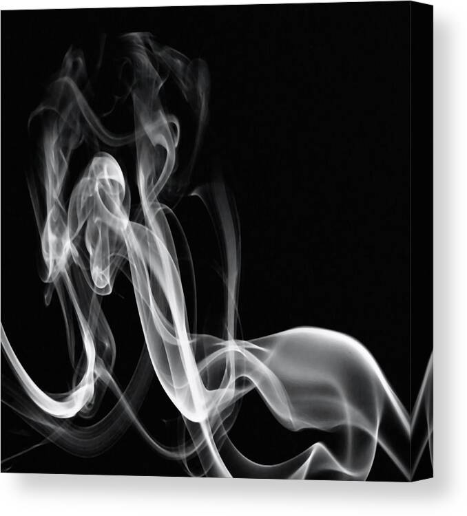 Black Background Canvas Print featuring the photograph Abstract #5 by Michael Banks