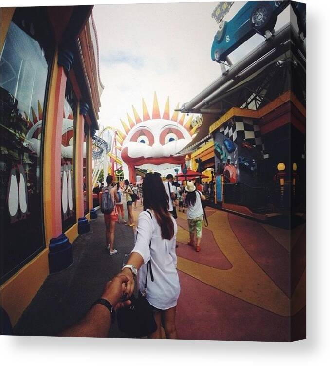 Hong Kong Canvas Print featuring the photograph Roller coaster ride by Joana San Jose