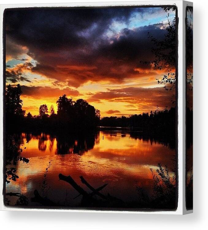 Clouds Canvas Print featuring the photograph Instagram Photo #661385789234 by Rome Repcak