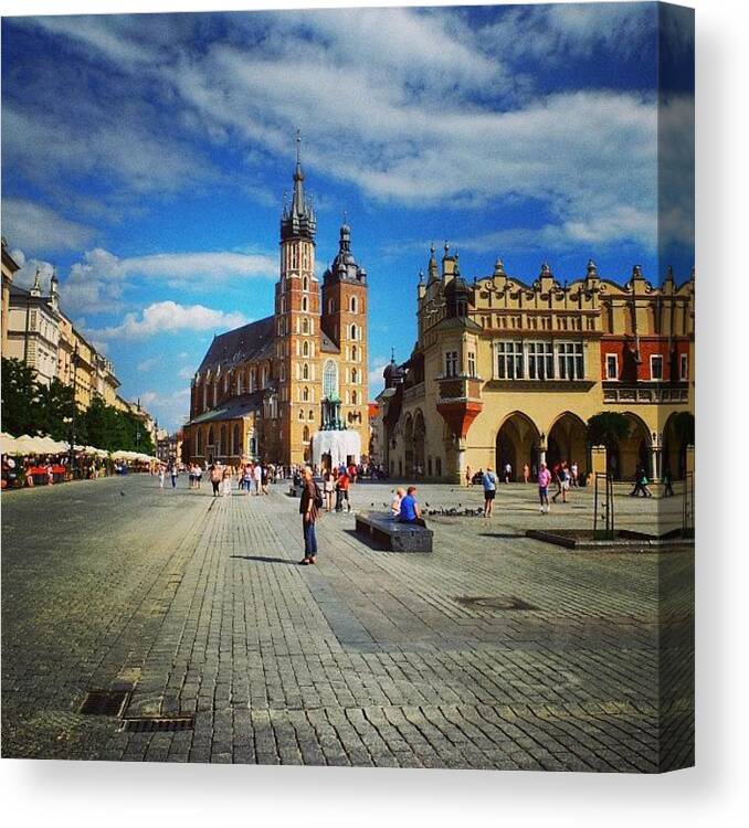 Beautiful Canvas Print featuring the photograph Krakow #architecture #building #poland #7 by Grigorii Arzhanykh