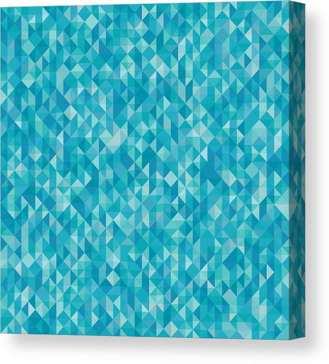 Abstract Canvas Print featuring the digital art Pixel Art #76 by Mike Taylor