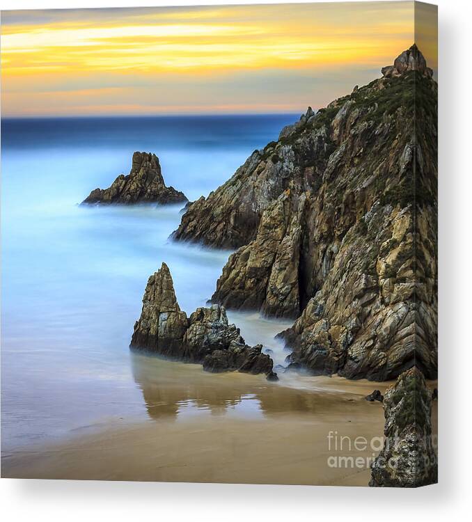 Campelo Canvas Print featuring the photograph Campelo Beach Galicia Spain #8 by Pablo Avanzini