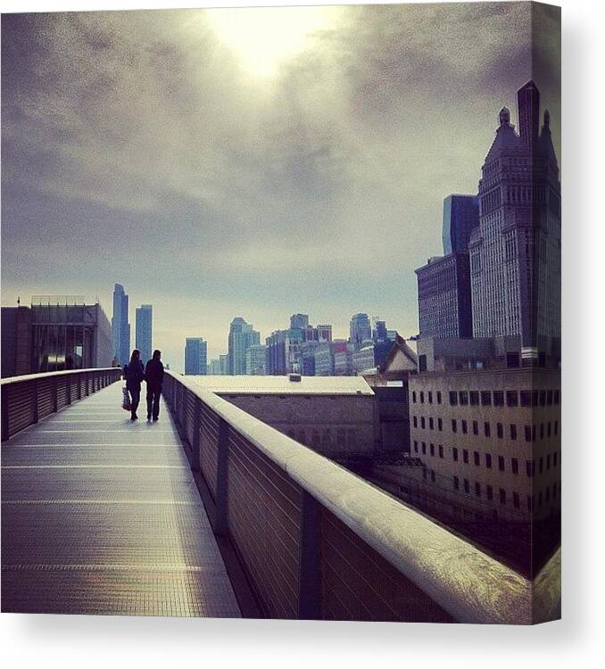 Chicago Canvas Print featuring the photograph Instagram Photo #10 by Jennifer Gaida