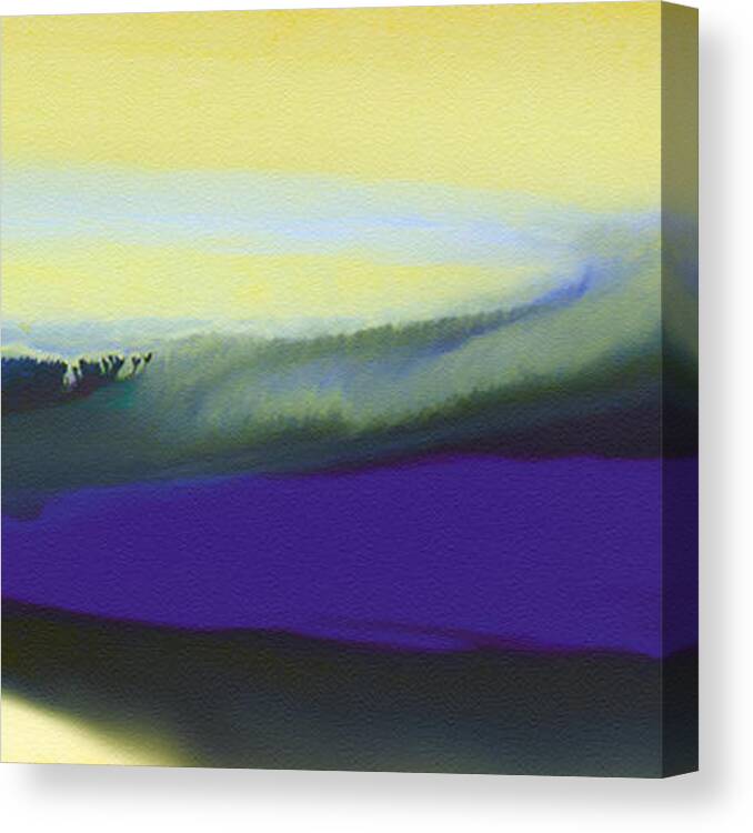 Violet Canvas Print featuring the painting A Dark Momentum by The Art of Marsha Charlebois