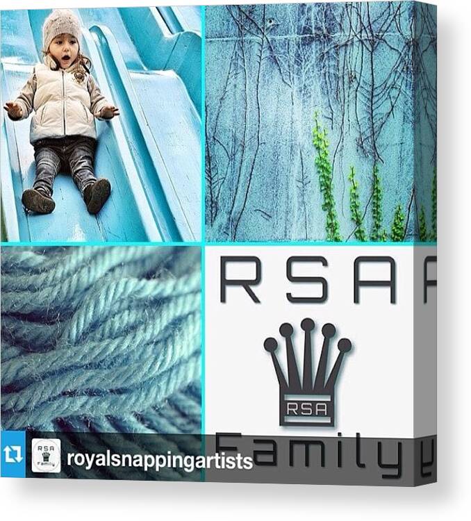 Rsa_turquoise Canvas Print featuring the photograph A Huge Thank You @royalsnappingartists by Natasha Taylor