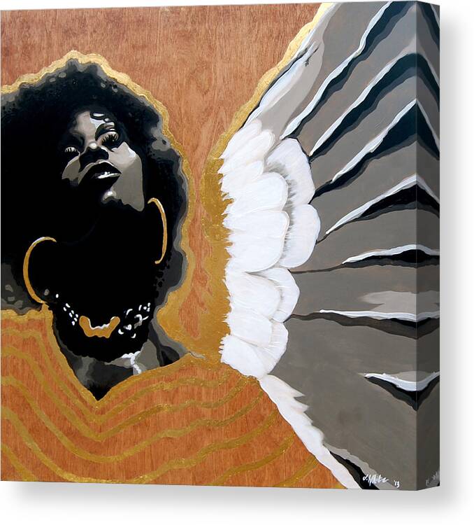 Angel Canvas Print featuring the painting A Natural Angel by Jerome White