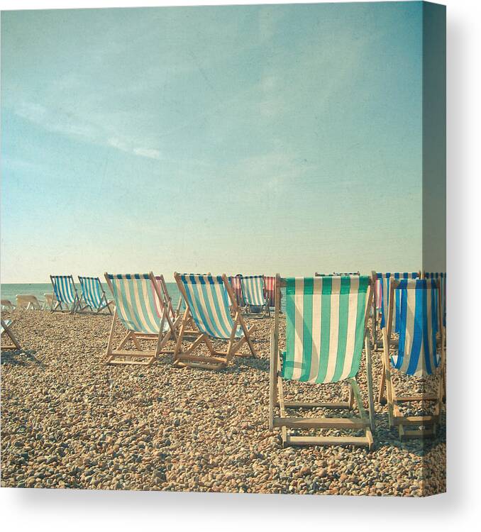 Beach Canvas Print featuring the photograph A Sea View by Cassia Beck