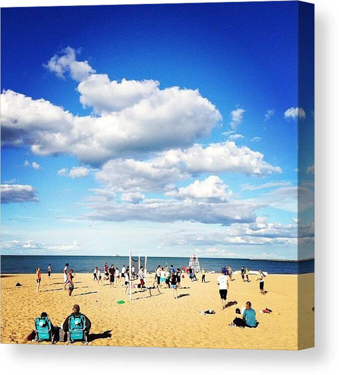 Summer Canvas Print featuring the photograph Aaaahhhhh....summer In Chicago...#i by Blogatrixx 