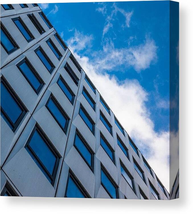 Blue Canvas Print featuring the photograph Abstract by Aleck Cartwright