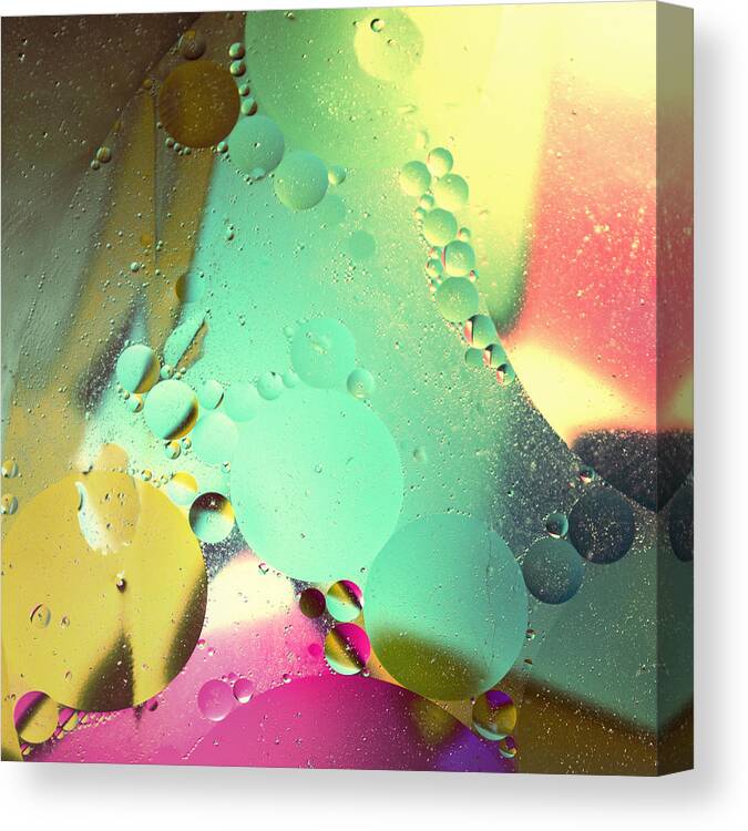 Abstract Canvas Print featuring the photograph Abstract Blue by Spikey Mouse Photography