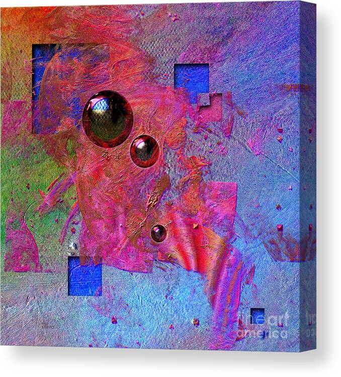 Abstract Canvas Print featuring the digital art Abstract messanger by Alexa Szlavics