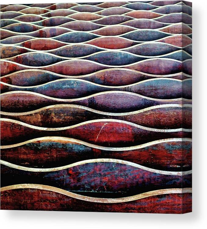 Curve Canvas Print featuring the photograph Abstract Undulation Ceiling Pattern by Martin Hardman