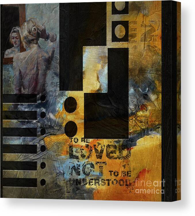 Women Canvas Print featuring the painting Abstract Women 6 by Mahnoor Shah