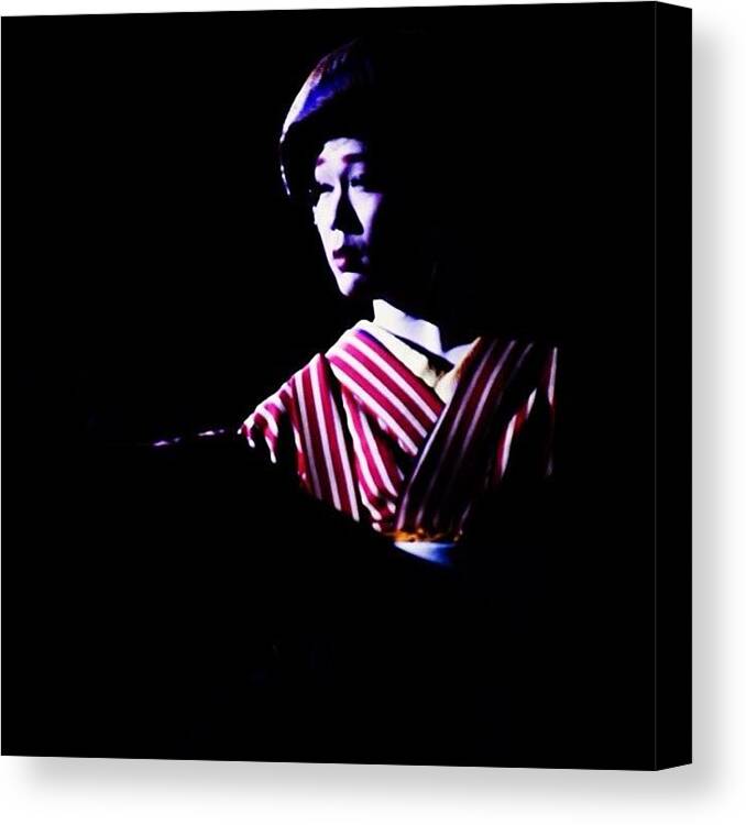  Canvas Print featuring the photograph Akito Hibiki, Taishu Engeki Actor by Roberto Maxwell