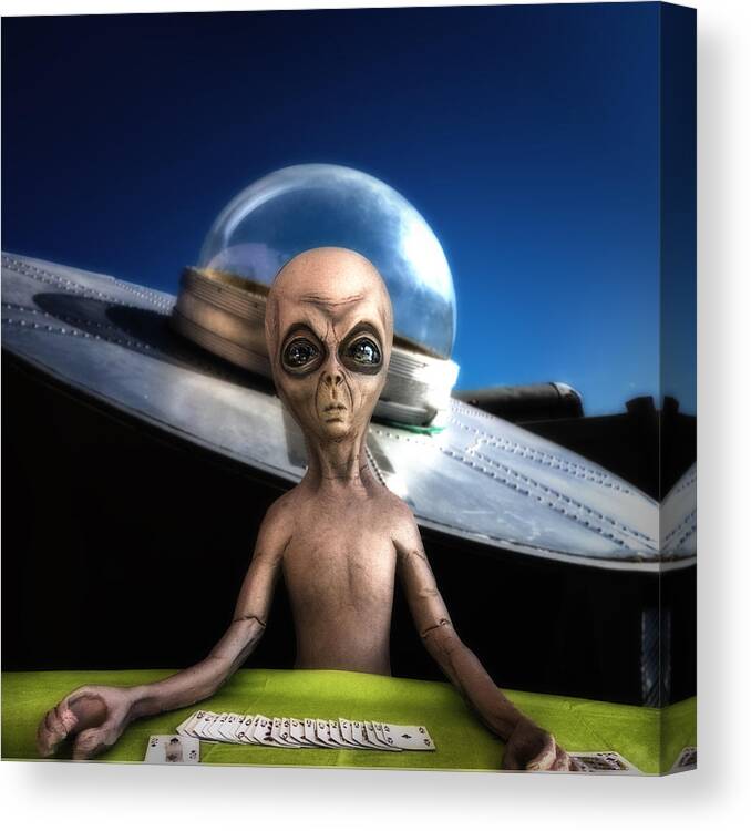 Et Canvas Print featuring the photograph Alien Black Jack by Gary Warnimont