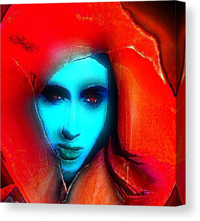 Beautiful Canvas Print featuring the photograph Alien Concubine by Urbane Alien