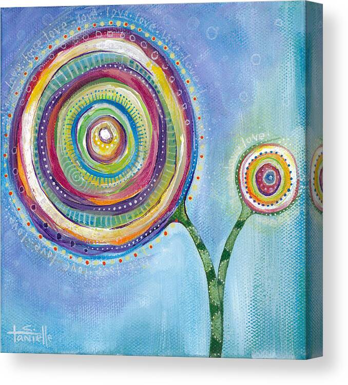 Hope Canvas Print featuring the painting All You Need Is Love by Tanielle Childers