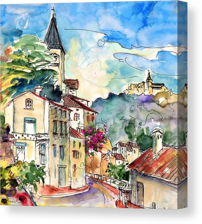 Travel Canvas Print featuring the painting Ambialet 01 by Miki De Goodaboom