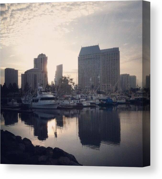 Socaldoesit Canvas Print featuring the photograph Another Day In My Beautiful City!! by Jonny Lightning