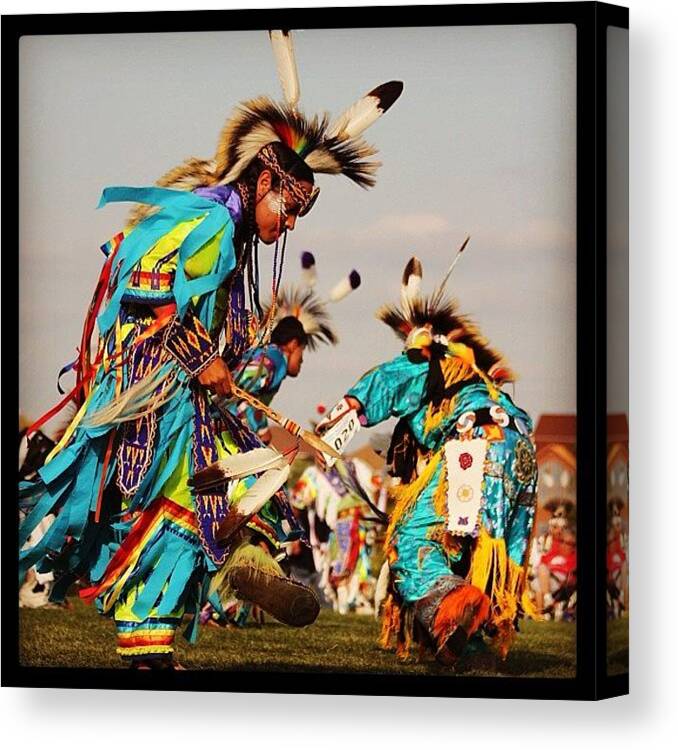 Powwow Canvas Print featuring the photograph Weekend Wacipi by Hermes Fine Art