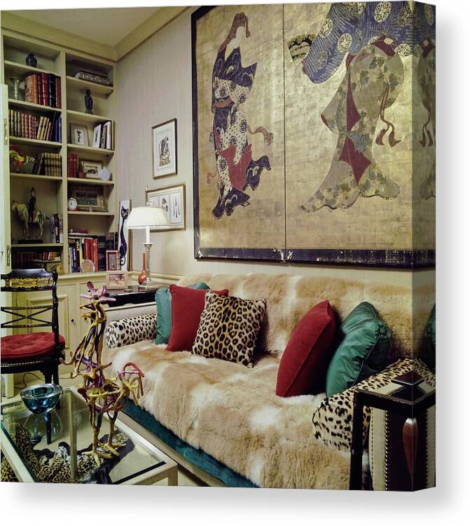 Lifestyle Canvas Print featuring the photograph Anthony De Portago's Bedroom by Horst P. Horst