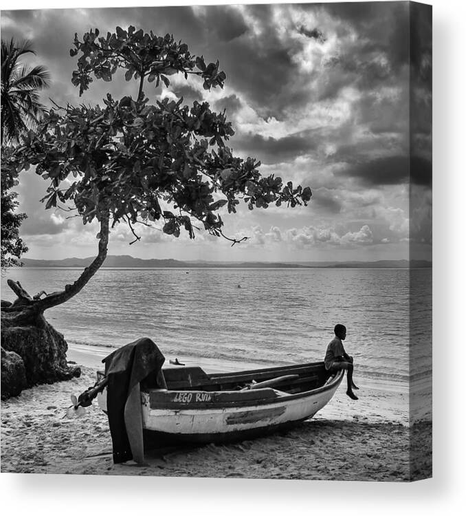 Beach Canvas Print featuring the photograph Approaching Storm by Peter OReilly