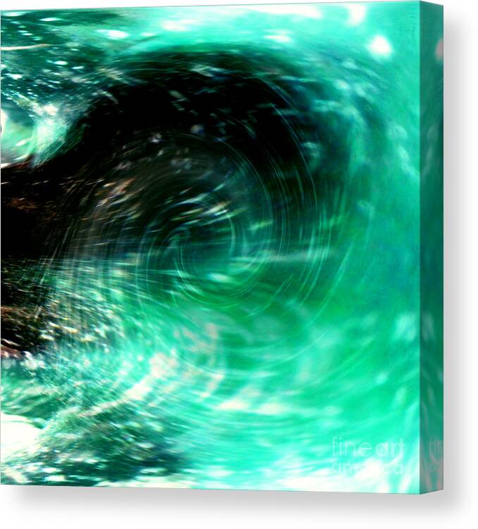 Turquoise Canvas Print featuring the photograph Aqua Portal Two by Merice Ewart