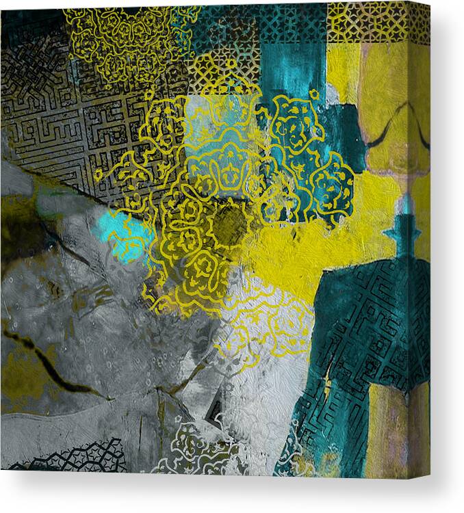 Dubai Expo 2020 Canvas Print featuring the painting Arabic Motif 4B by Corporate Art Task Force