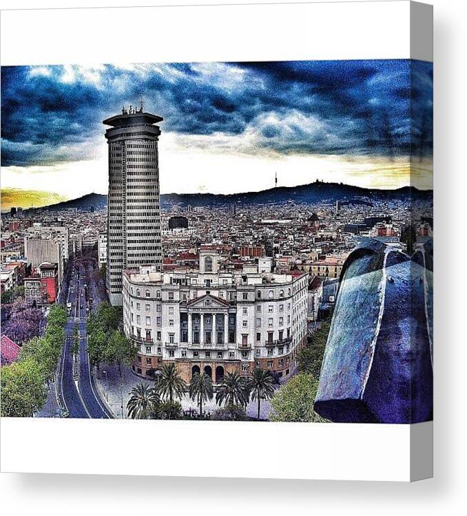 Building Canvas Print featuring the photograph #art #instahub #instagood #instagramers by Julio Mavare