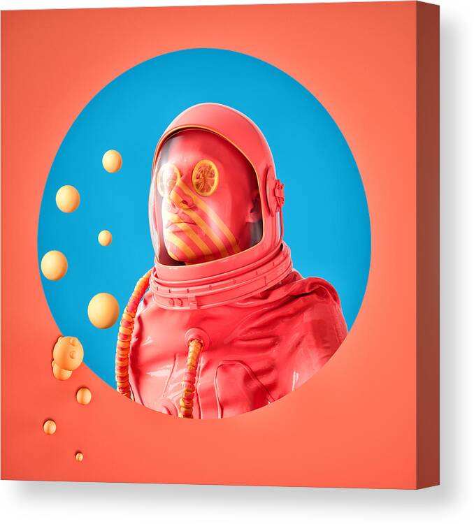 Magazine Cover Canvas Print featuring the photograph Astonaut cover by Yaroslav Kushta