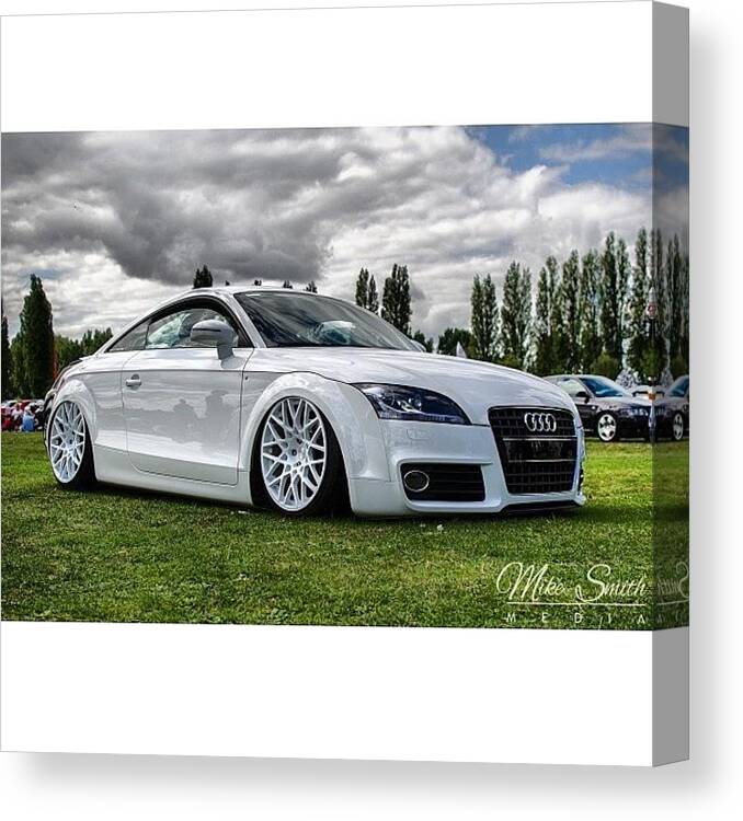 Deckeddaily Canvas Print featuring the photograph #audi #tt #mk2 #slammed #slammedenuff by Mike Smith