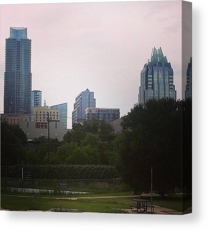 Newhome Canvas Print featuring the photograph #austin #newhome by Wendy Dodge