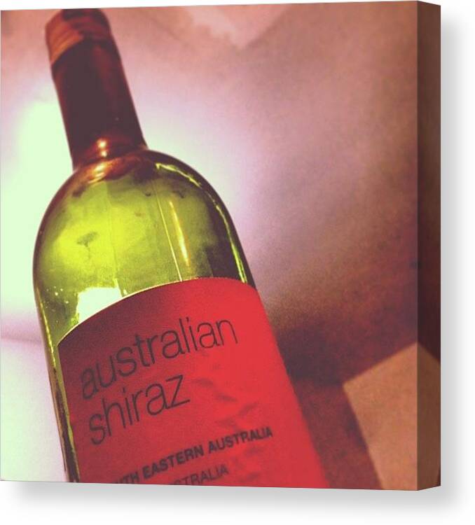 Shiraz Canvas Print featuring the photograph #australian #shiraz With #veggie by Oliver Kuy