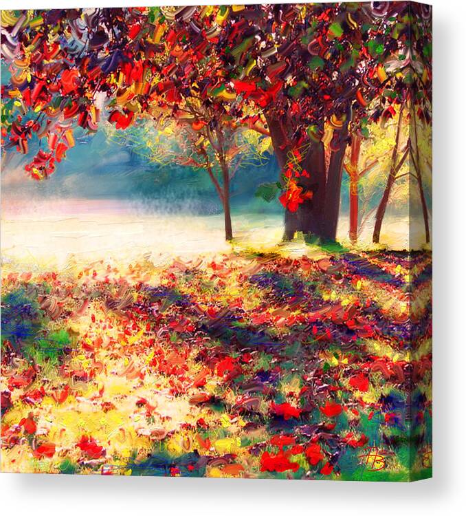 Painting Canvas Print featuring the painting Autumn 2 by Angie Braun