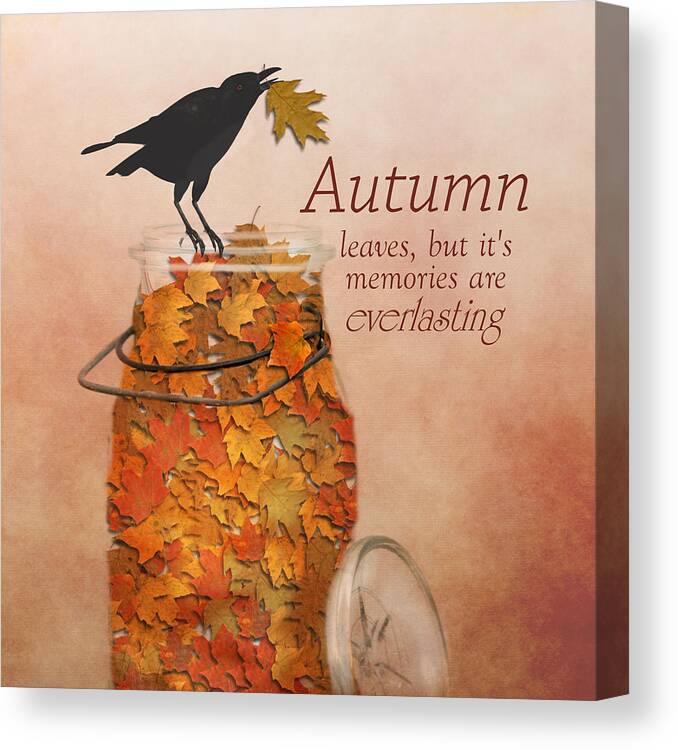 Autumn Canvas Print featuring the photograph Autumn Leaves by Robin-Lee Vieira
