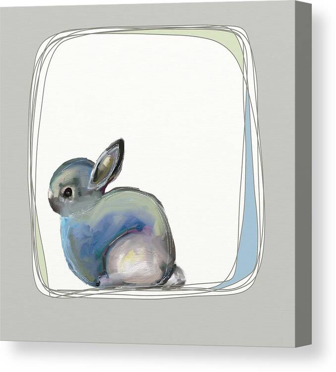 Bunny Canvas Print featuring the photograph Baby bunny by Cathy Walters