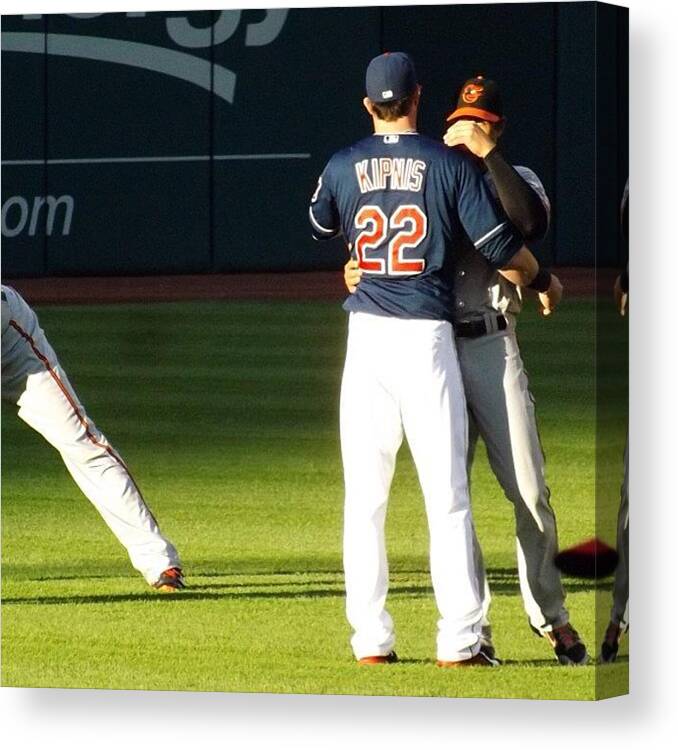 Mlb Canvas Print featuring the photograph #baltimore #talented_igers #orioles by Pete Michaud