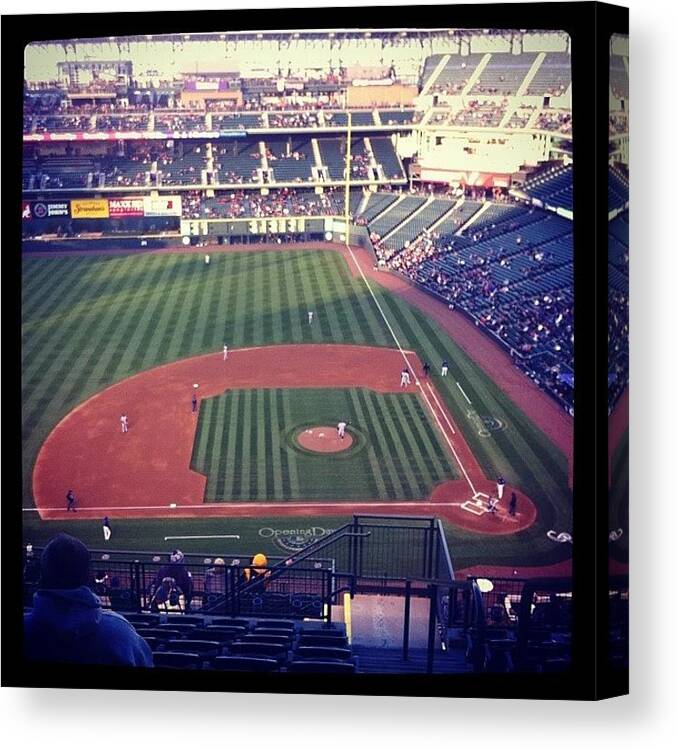  Canvas Print featuring the photograph Baseball And My Birthday! by James Gaskill