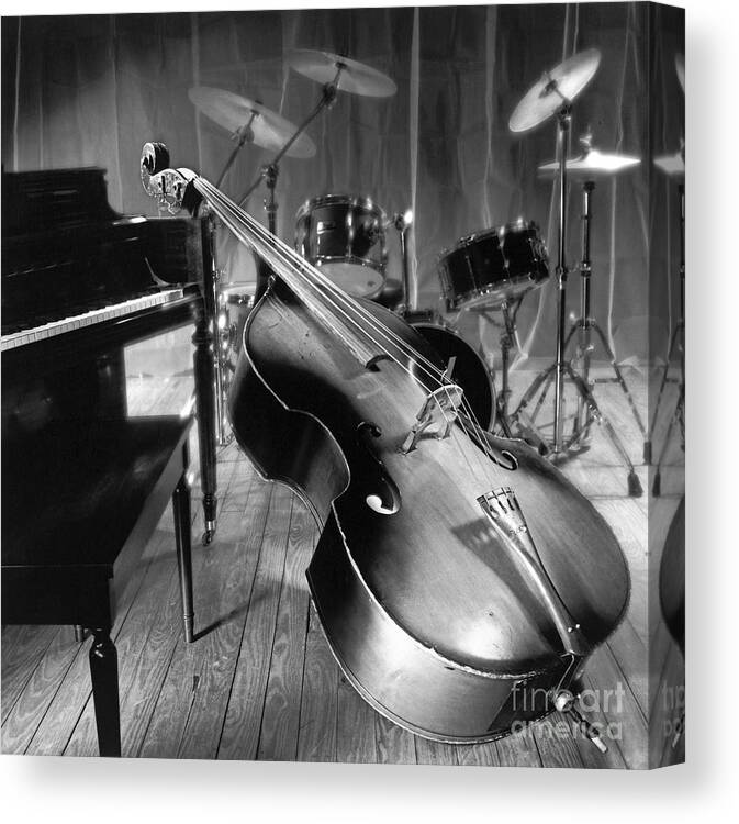 Upright Canvas Print featuring the photograph Bass fiddle by Tony Cordoza