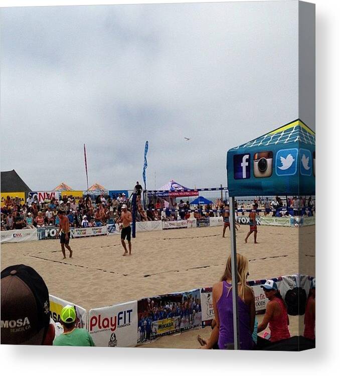 Beach Volleyball Championships # Canvas Print / Canvas Art by Chris  Schielzo - Mobile Prints