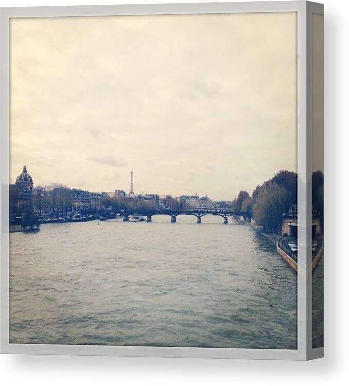  Canvas Print featuring the photograph Beautiful Paris. 25/11/23 by Drew Gibson