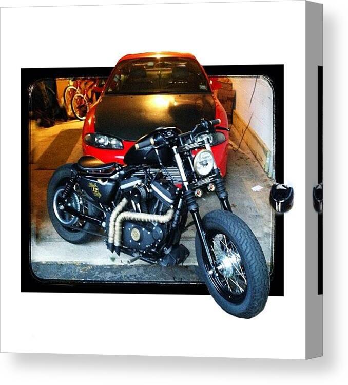 Turbo Canvas Print featuring the photograph #beauty And The #beast... You Decide by Omar Elsebai