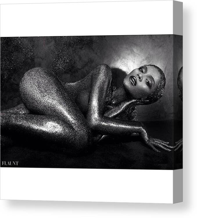 Beyonce Canvas Print featuring the photograph #beyonce by Dvon Medrano