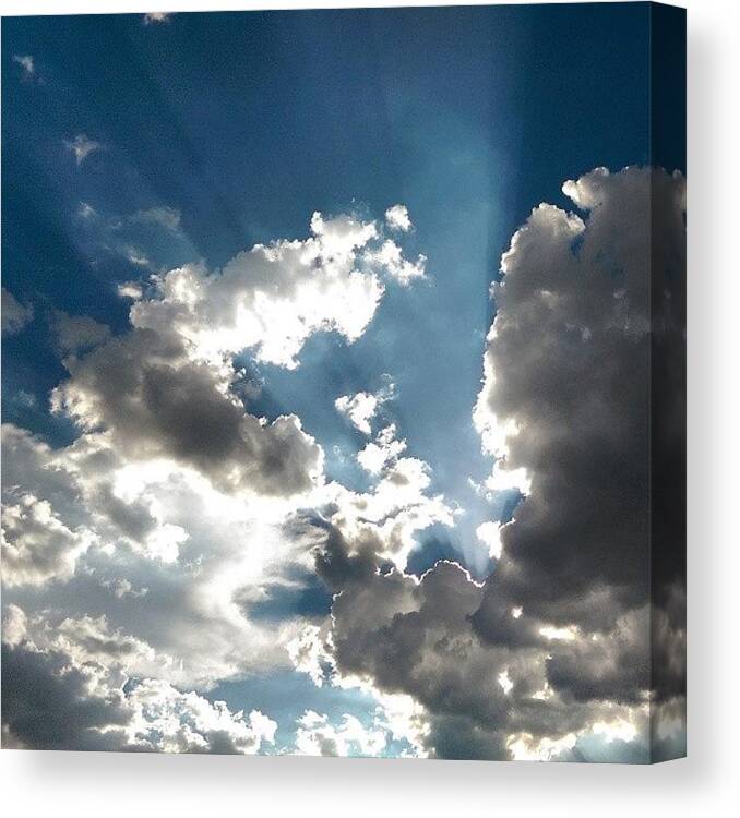 Oneography Canvas Print featuring the photograph Big Sky #oneography #arizona #cloudporn by Dan Piraino