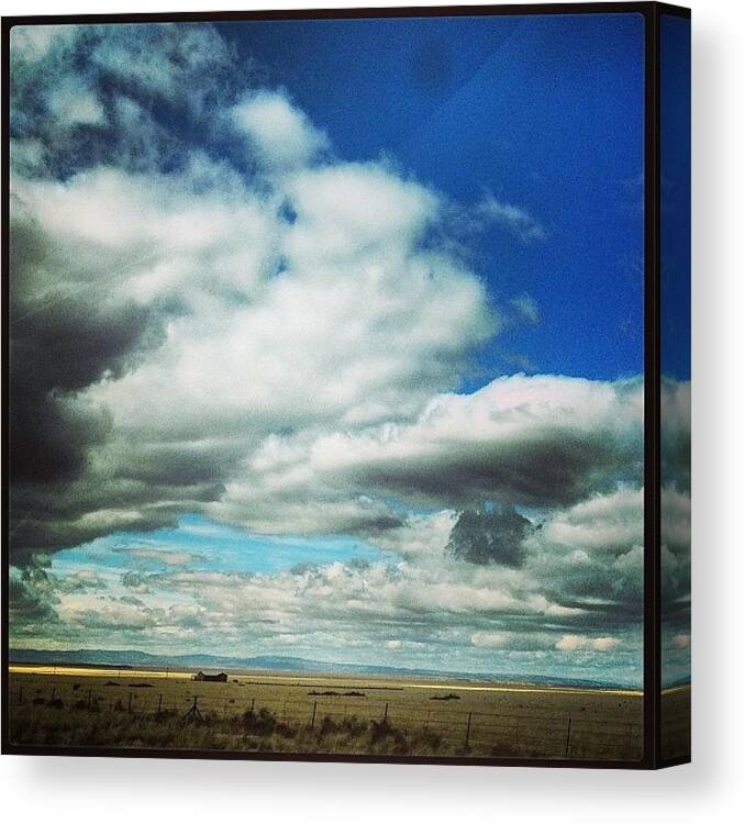  Canvas Print featuring the photograph Big Sky by Paula Manning-Lewis