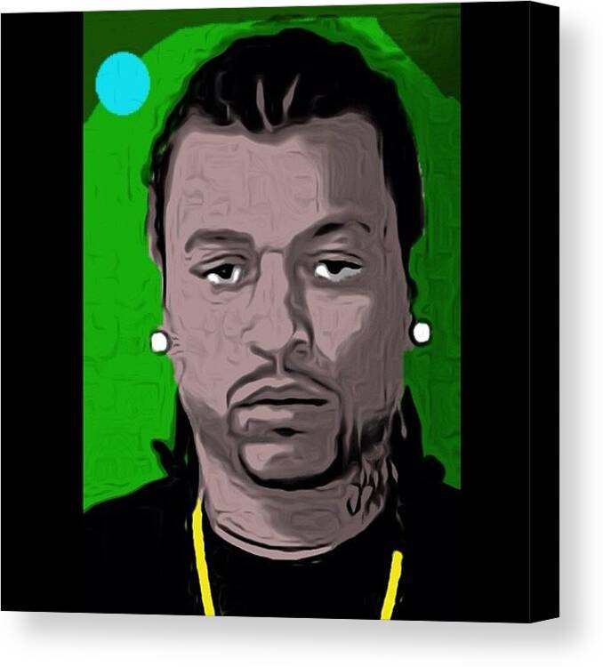 Hiphop Canvas Print featuring the photograph #bigmeech #bmf #youarenotbigmeech by Dig Dug