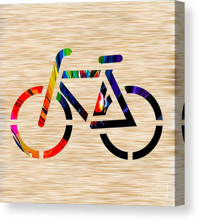 Bike Canvas Print featuring the mixed media Bike by Marvin Blaine